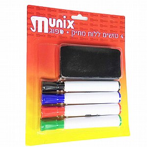 טושים ללוח מחיק כולל ספוג טושים ללוח מחיק כולל ספוג