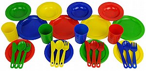 סט כלי אוכל בשקית 28 חלקים