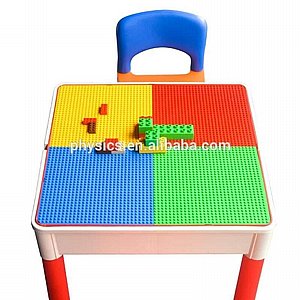 שולחן לגו + כיסאות שולחן לגו + כיסאות