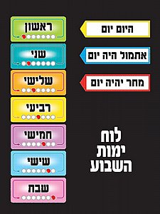 לוח ימות השבוע תות לוח ימות השבוע תות
