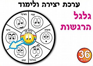 ערכת יצירה גלגל הרגשות 36 יחידות (אפונה) ערכת יצירה גלגל הרגשות 36 יחידות (אפונה)