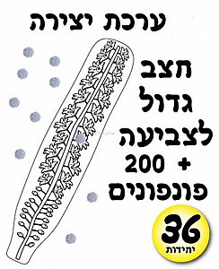 ערכת יצירה חצבים 36 יחידות ערכת יצירה חצבים 36 יחידות
