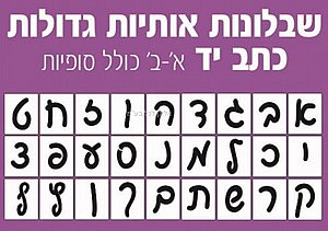 סט שבלונות גדולות אותיות כתב א-ב כולל סופיות סט שבלונות גדולות אותיות כתב א-ב כולל סופיות