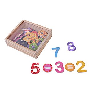 קופסת מספרים מגנטיים צבעוניים 45 יח' קופסת מספרים מגנטיים צבעוניים 45 יח'
