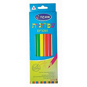 עפרונות עבים זוהרים 6 יחידות אומגה עפרונות עבים זוהרים 6 יחידות אומגה