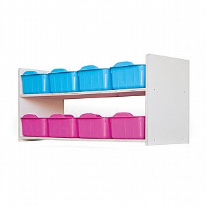 מדף טיפולים כולל 8 מיכלים מדף טיפולים כולל 8 מיכלים