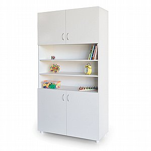 ארון אחסון + דלתות למעלה ארון אחסון + דלתות למעלה