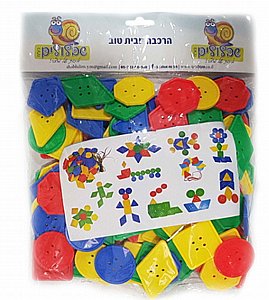 השחלת כפתורי צורות השחלת כפתורי צורות