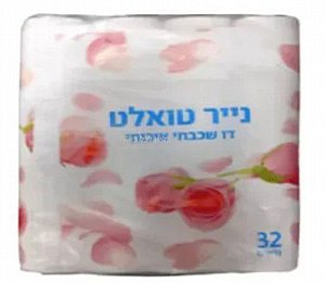 טואלט פרחים 32 גלילים טואלט פרחים 32 גלילים